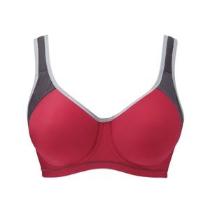 NWT Freya 4892 Sonic High Impact Lined Underwire Sport Bra US Size 36H Red